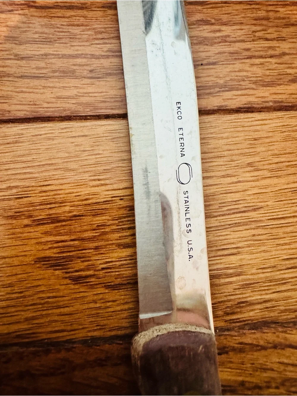 Vintage Ecko Eterna Stainless Thin Knife Made in USA
